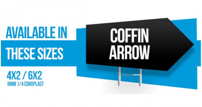 Coffin Arrow Coroplast 6MM 1/4