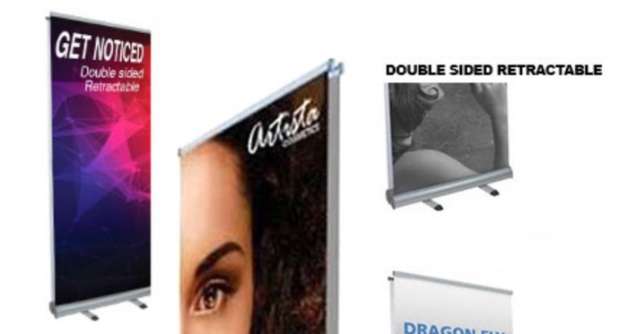 33x81" | Double Sided Retractable Stand
